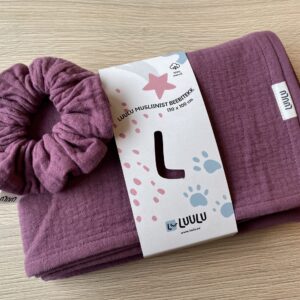 Luulu musliinist scrunchie patsikumm, Ploomililla