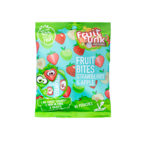 Fruitfunk ilma lisatud suhkruta naturaalsed puuviljasnäkid Maasikas & Õun Multibag 10x10g