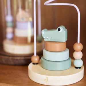 Jollein puidust ladumistorn ja helmestega labürint, Jungle Jambo Croco, FSC