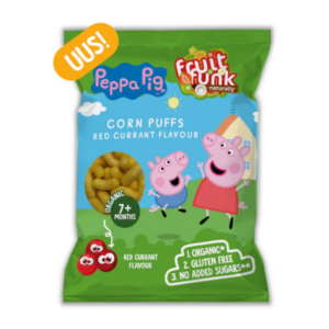 Fruitfunk PEPPA PIG mahedad punase sõstra maisipulgad 50g