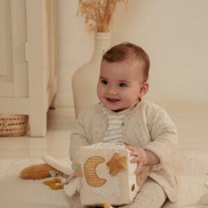 Little Dutch pehme tegevuskuubik, Newborn Naturals, GRS