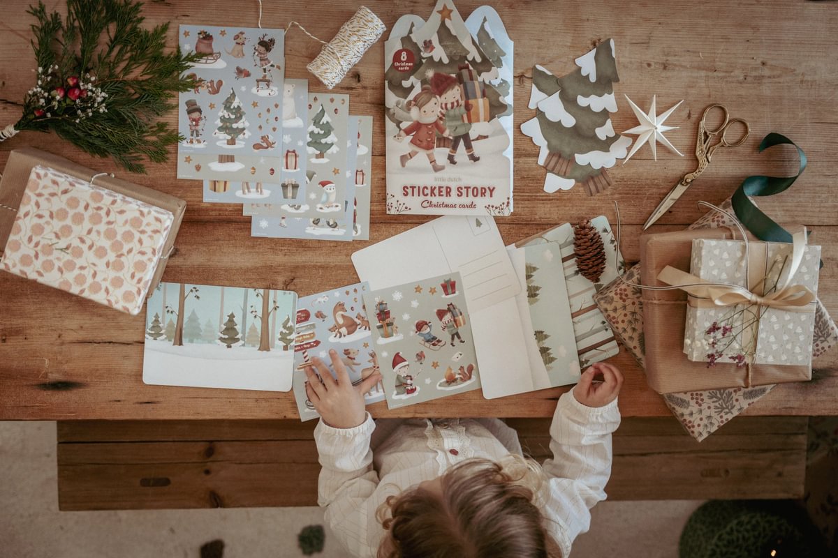 Little Dutch Christmas jõulukaartide meisterdamise komplekt