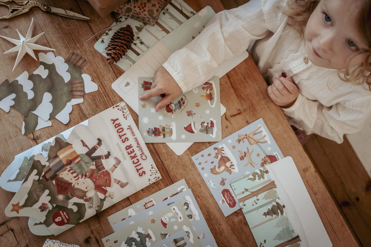 Little Dutch Christmas jõulukaartide meisterdamise komplekt