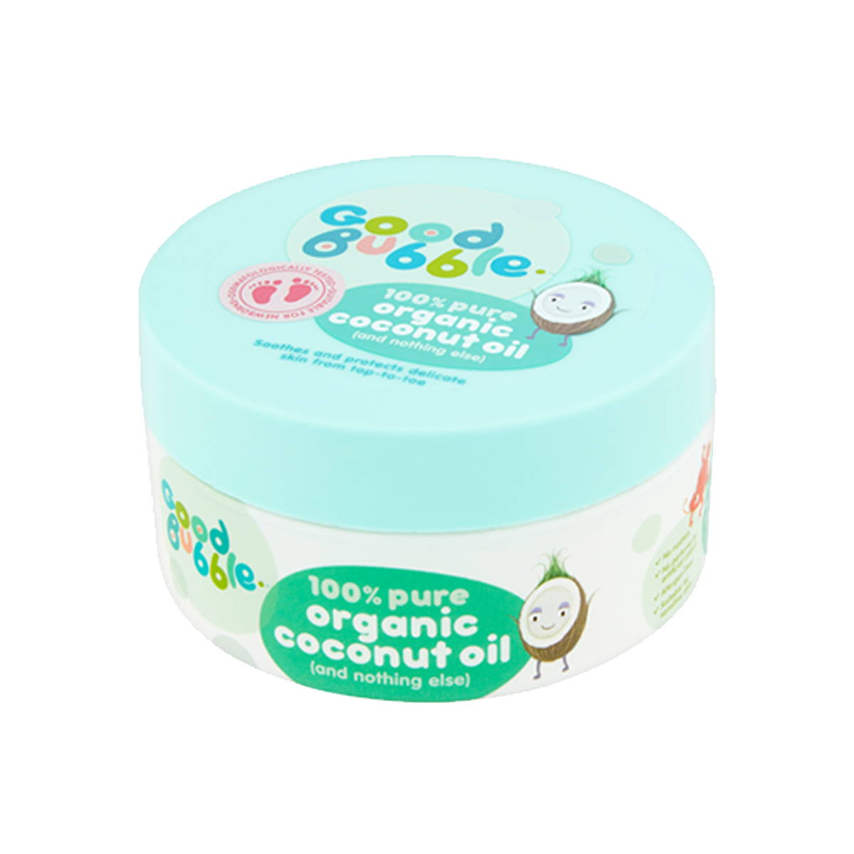GOOD BUBBLE 100% orgaaniline kookosõli beebi nahale 185gr