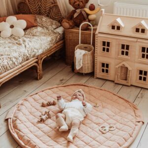 Play&Go 3in1 pehme beebide mängumatt, Organic Fleuri