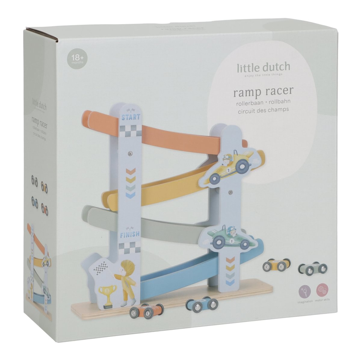 Little Dutch puidust rallirada, Sinine