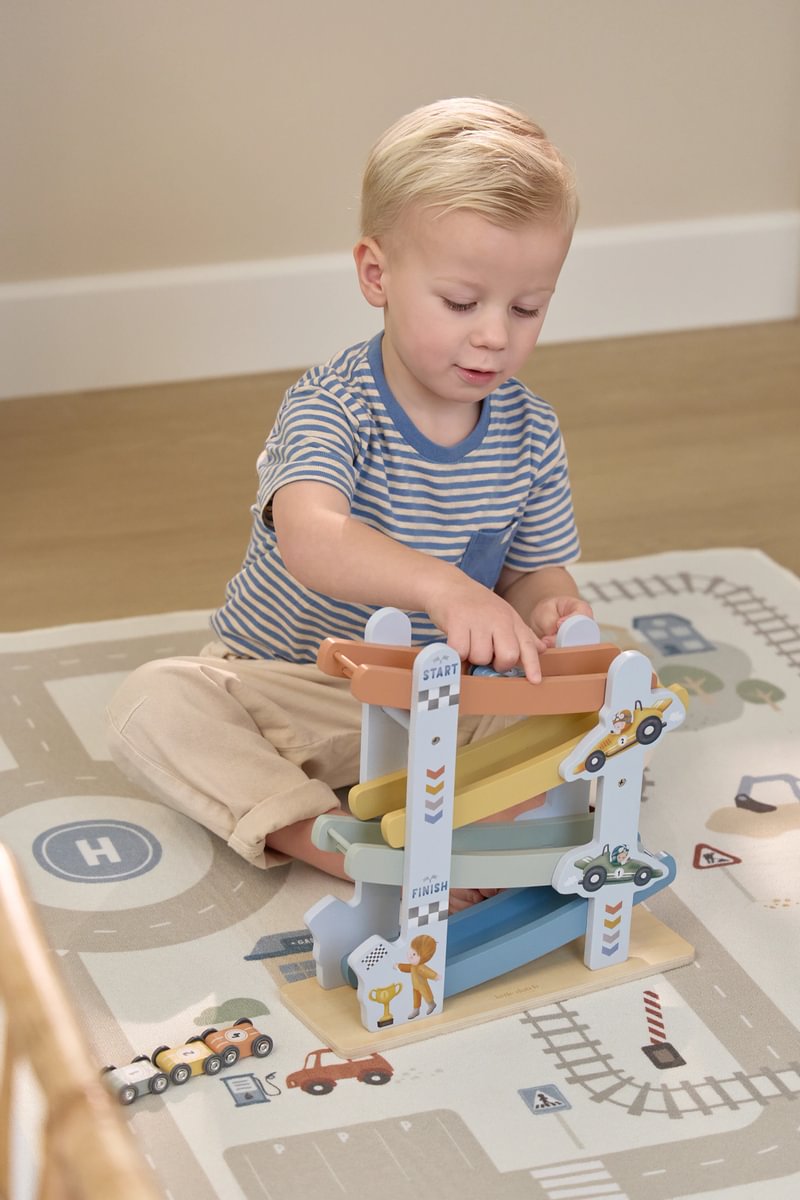 Little Dutch puidust rallirada, Sinine