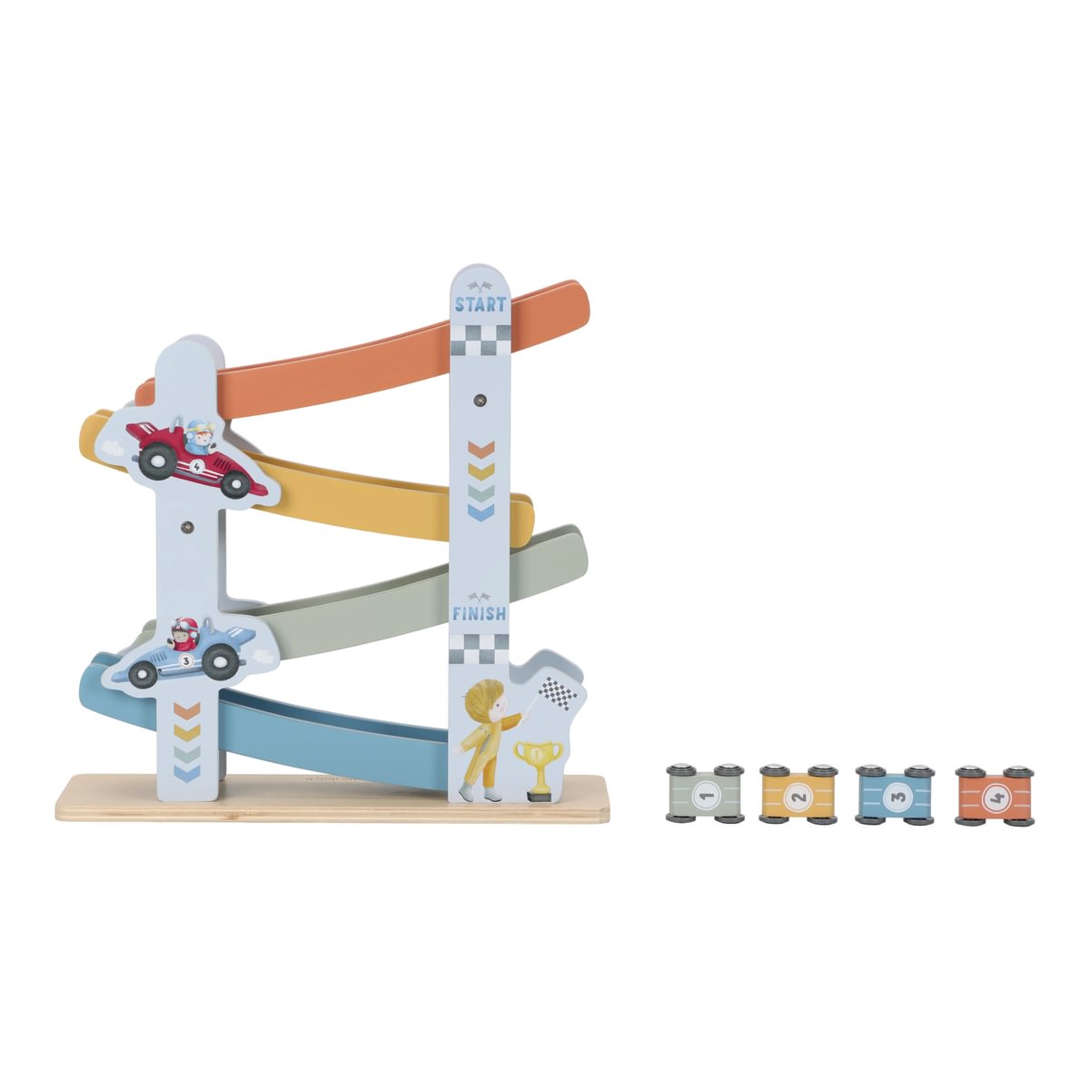 Little Dutch puidust rallirada, Sinine