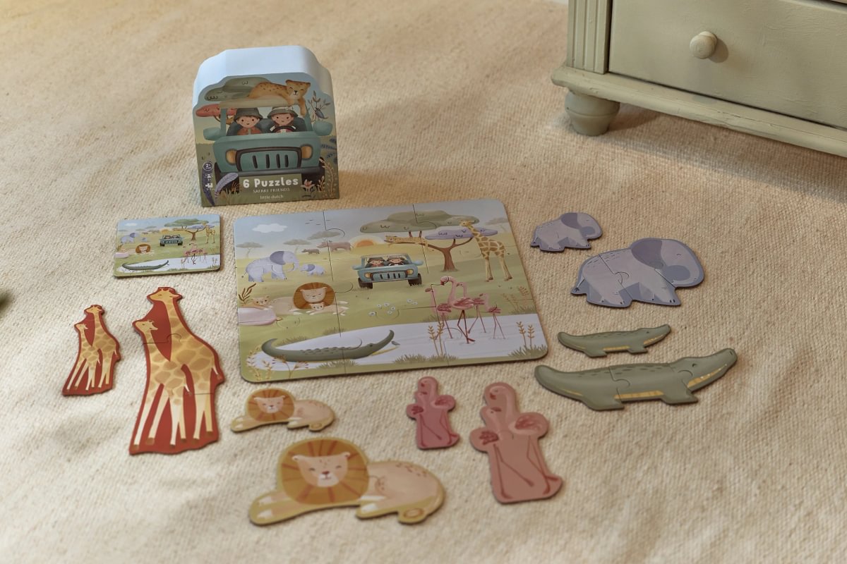 Little Dutch 6in1 pusle - Safari Friends